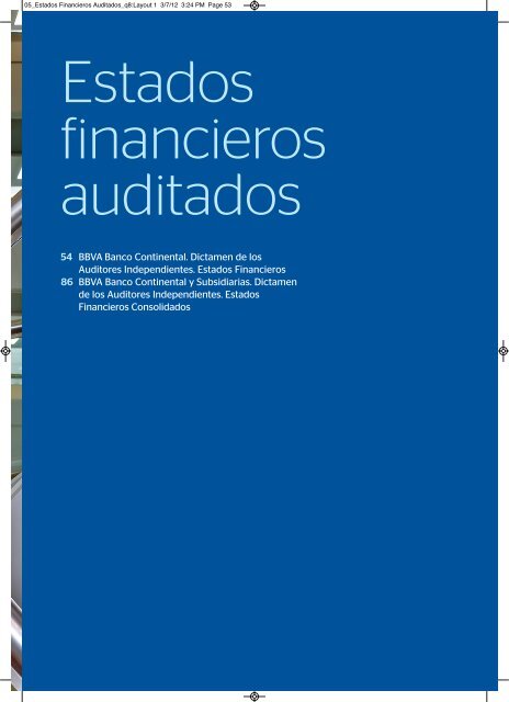 Estados financieros auditados - BBVA Banco Continental