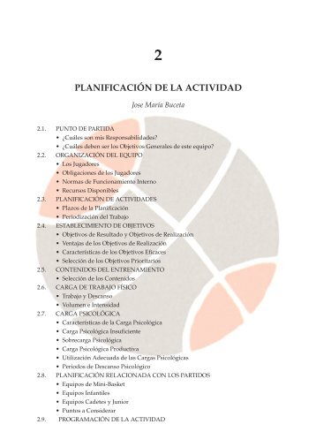 PLANIFICACIÓN DE LA ACTIVIDAD - Fiba