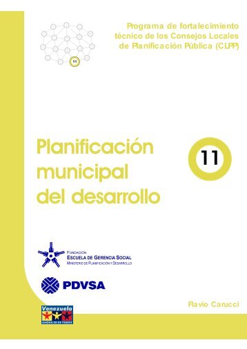 "Planificación municipal del desarrollo" Flavio Carucci - Ildis