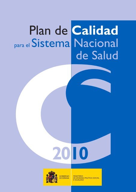 Plan de Calidad para el Sistema Nacional de Salud (SNS)