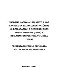 Venezuela - 2010 Country Progress Report - unaids