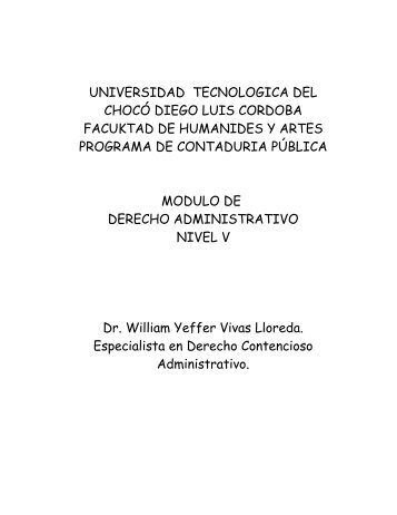 derecho administrativo nivel v - Instituto Nacional de Formación ...