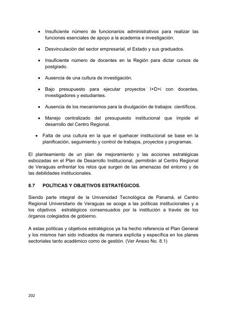 Planes Regionales - Universidad Tecnológica de Panamá