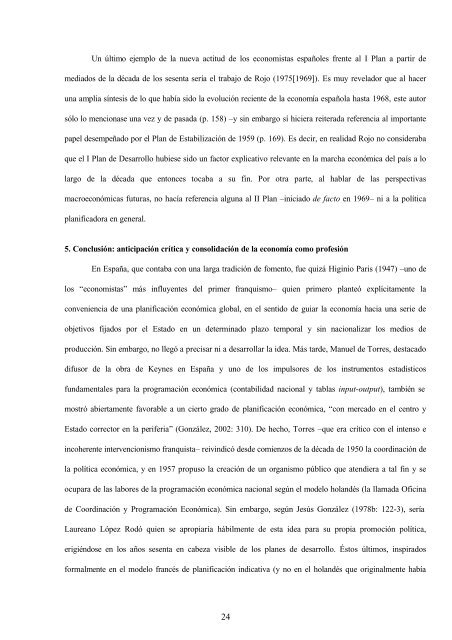 Los economistas españoles frente a la planificación indicativa del ...