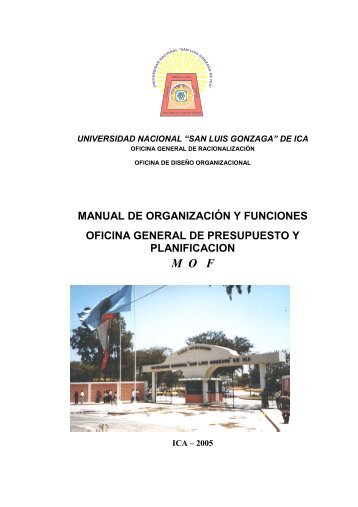 Presupuesto y Planificación - Universidad Nacional San Luis ...