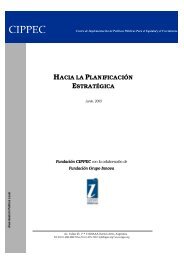 HACIA LA PLANIFICACIÓN ESTRATÉGICA - Cippec