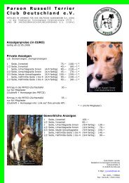 Parson Russell Terrier Club Deutschland e.V. - Parson Jack Russell ...