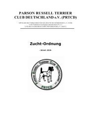 Zucht-Ordnung - Parson Russell Terrier Club Deutschland eV