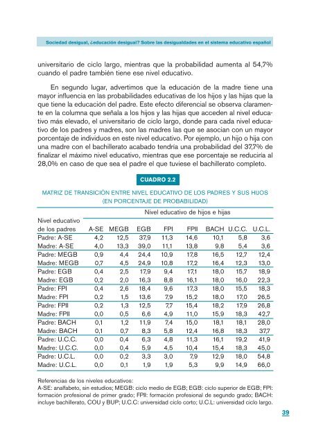 Sociedad desigual, ¿educación desigual? Sobre las ... - UNED