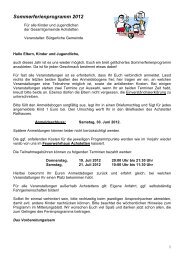 Sommerferienprogramm 2012 - Achstetten