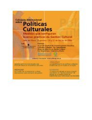 Conclusiones del Coloquio Internacional sobre Políticas Culturales ...