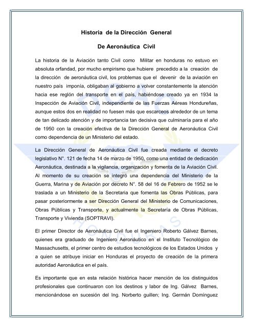 Historia de la Direcci n General De Aeron utica Civil DGAC