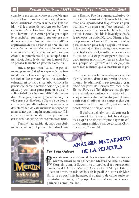 Revista ADITI Nº I-12 Sep.2004 - Juan Carlos Garcia