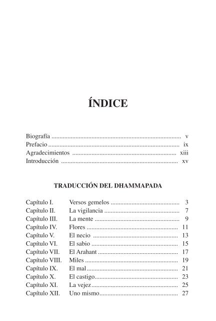 dhammapada - Asociación Hispana de Buddhismo