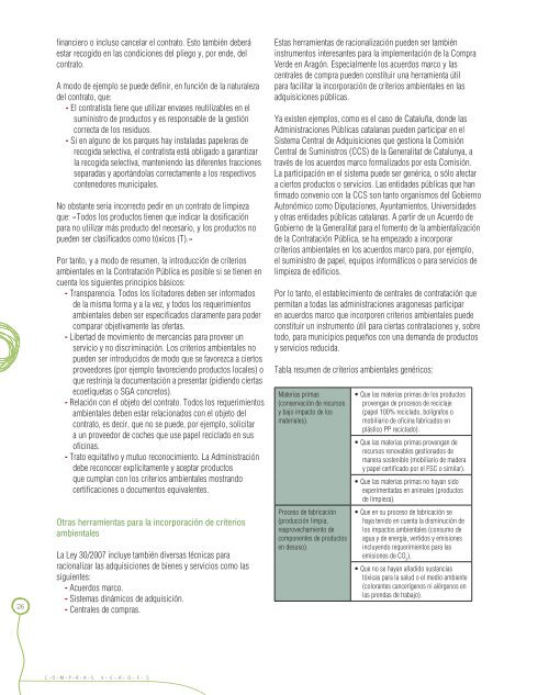 Compras Verdes. Compra y Contratación Pública Verde en Aragón