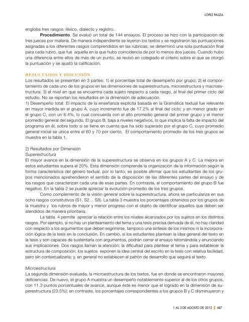 Mayor información... - Instituto de Investigación y Desarrollo ...