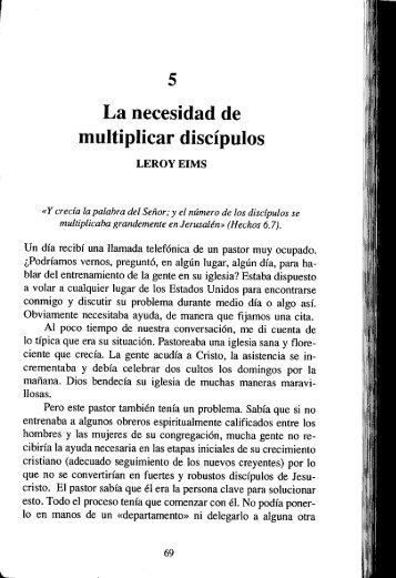 La Necesidad de Multiplicar Discípulos - Presentamos Impacto Global