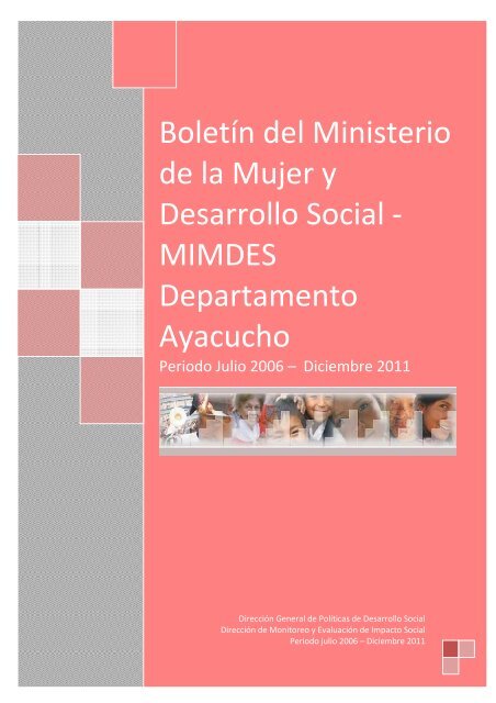 Boletín Ayacucho - Ministerio de la Mujer y Poblaciones Vulnerables