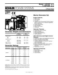 Model: 14EOZD 60 Hz 11.5EFOZD 50 Hz Marine Generator Set ...