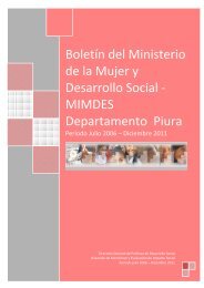 Boletín Piura - Ministerio de la Mujer y Poblaciones Vulnerables