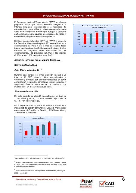 Boletín Piura - Ministerio de la Mujer y Poblaciones Vulnerables