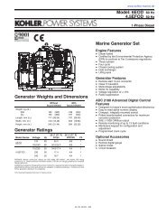 Model: 6EOD 60 Hz 4.5EFOD 50 Hz Marine Generator Set ...