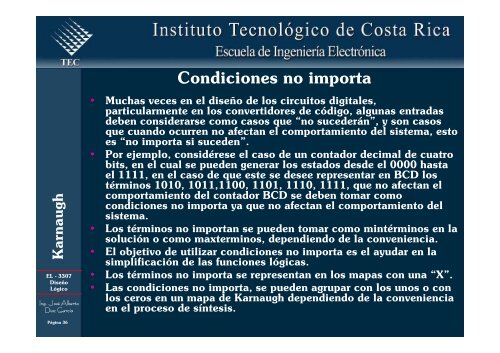 Simplificación de funciones lógicas utilizando Karnaugh