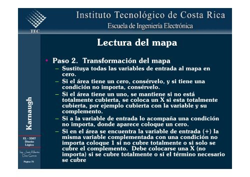 Simplificación de funciones lógicas utilizando Karnaugh