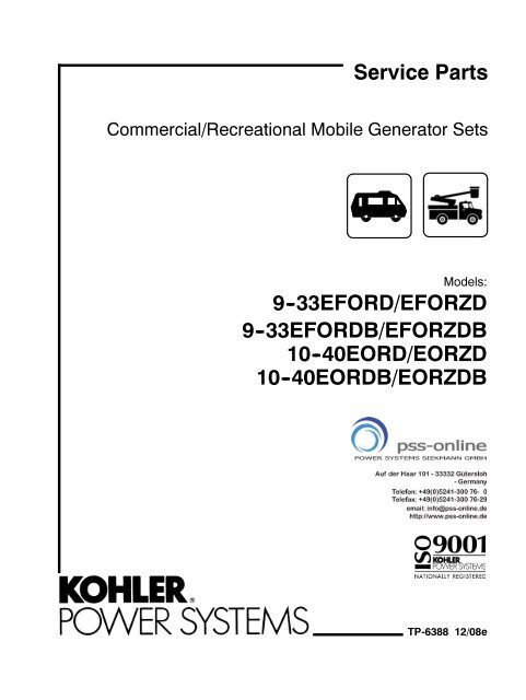 Commercial/Recreational Mobile Generator Sets