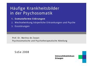 Häufige Krankheitsbilder in der Psychosomatik