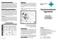 Faltblatt der Tagesklinik - Psychosomatik - Universitätsklinikum ...