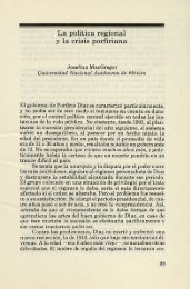 La política regional y la crisis porfiriana