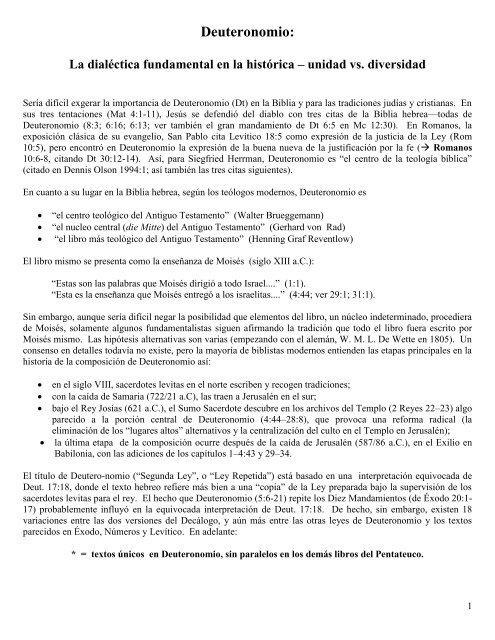 Deuteronomio Fundación Otras Ovejas De Argentina