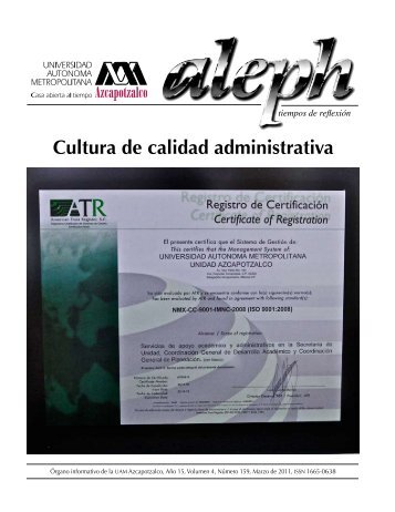 Cultura de calidad administrativa - UAM Azcapotzalco