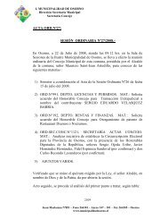 ACTA ORD.Nº27: SESIÓN ORDINARIA Nº27/2008. - Municipalidad ...