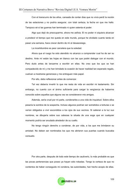 III Certamen Literario de Narrativa Breve - Publicatuslibros.com