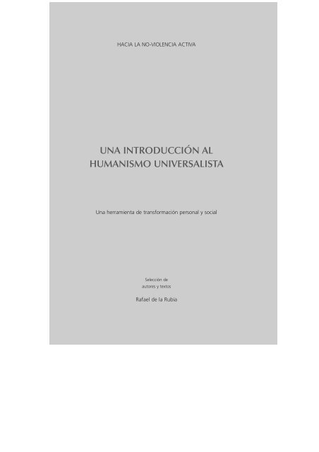 Una Introduccion Al Humanismo Universalista Partido Humanista