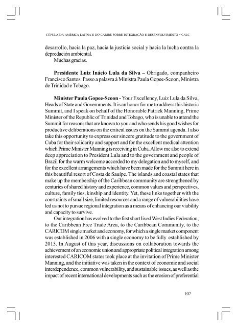 CÚPULA DA AMÉRICA LATINA E DO CARIBE SOBRE ... - Funag