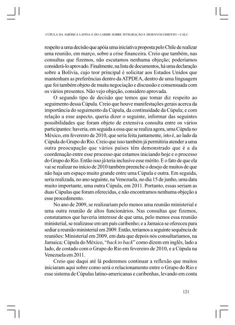 CÚPULA DA AMÉRICA LATINA E DO CARIBE SOBRE ... - Funag