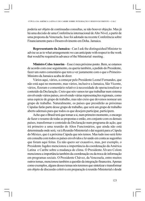 CÚPULA DA AMÉRICA LATINA E DO CARIBE SOBRE ... - Funag