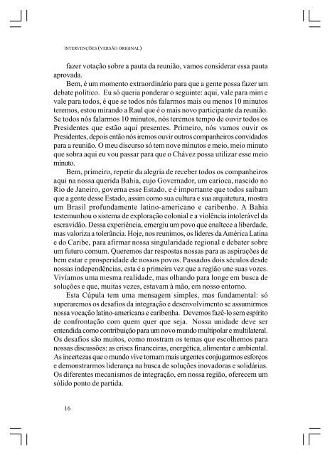 CÚPULA DA AMÉRICA LATINA E DO CARIBE SOBRE ... - Funag