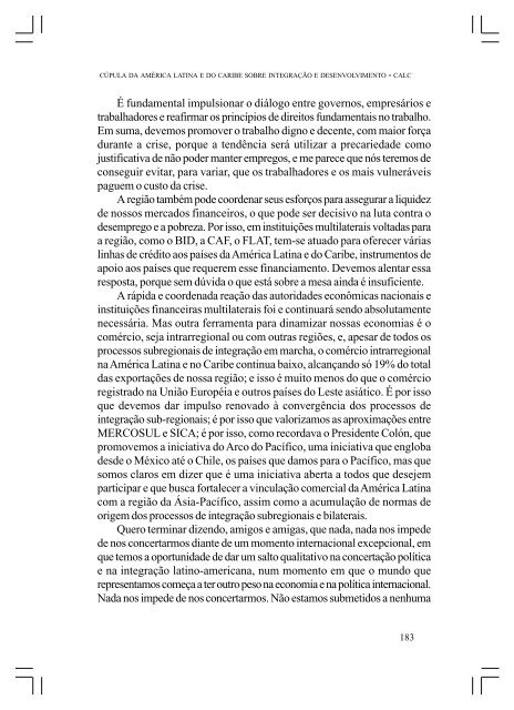 CÚPULA DA AMÉRICA LATINA E DO CARIBE SOBRE ... - Funag