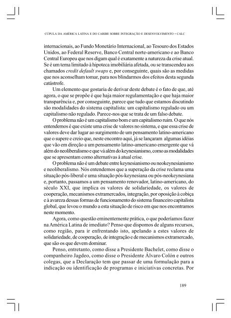 CÚPULA DA AMÉRICA LATINA E DO CARIBE SOBRE ... - Funag