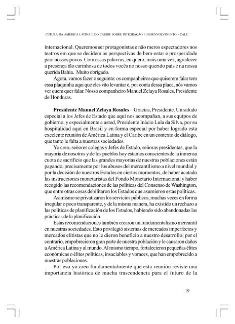 CÚPULA DA AMÉRICA LATINA E DO CARIBE SOBRE ... - Funag