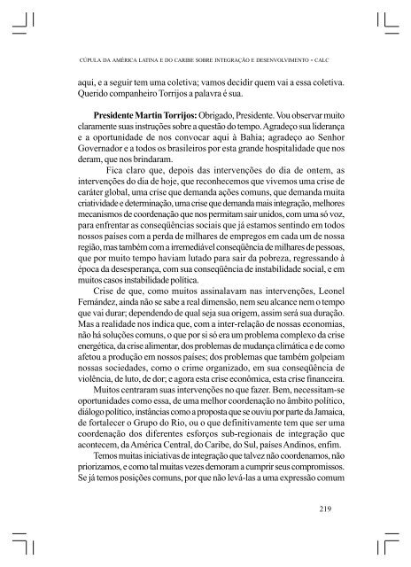 CÚPULA DA AMÉRICA LATINA E DO CARIBE SOBRE ... - Funag