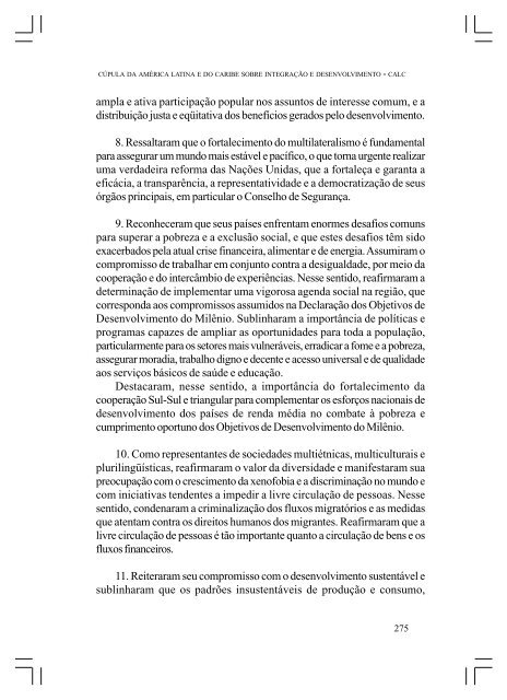 CÚPULA DA AMÉRICA LATINA E DO CARIBE SOBRE ... - Funag