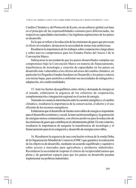 CÚPULA DA AMÉRICA LATINA E DO CARIBE SOBRE ... - Funag