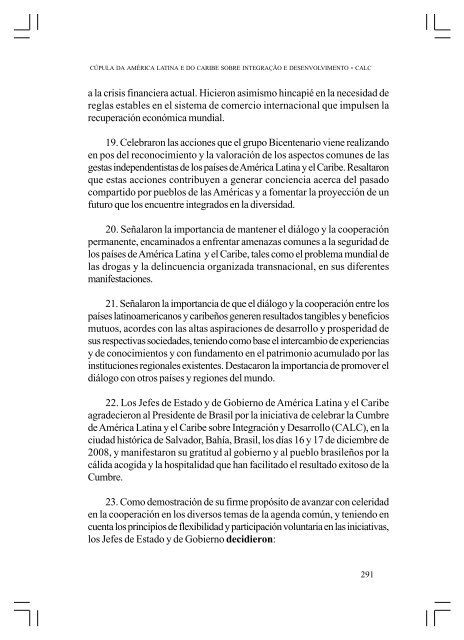 CÚPULA DA AMÉRICA LATINA E DO CARIBE SOBRE ... - Funag