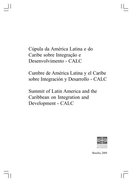 CÚPULA DA AMÉRICA LATINA E DO CARIBE SOBRE ... - Funag