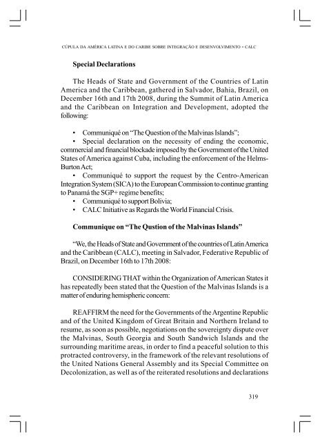 CÚPULA DA AMÉRICA LATINA E DO CARIBE SOBRE ... - Funag